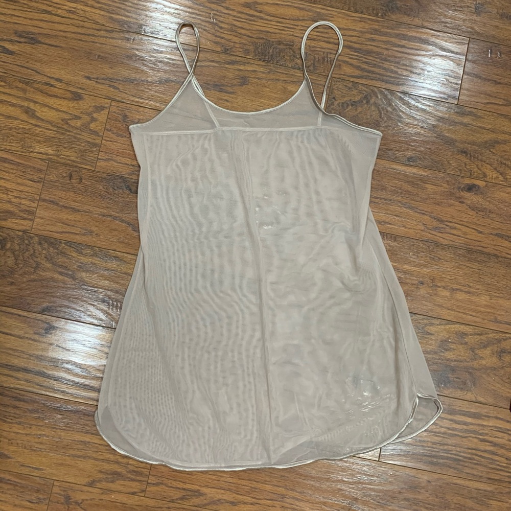 Mesh Blush tank top